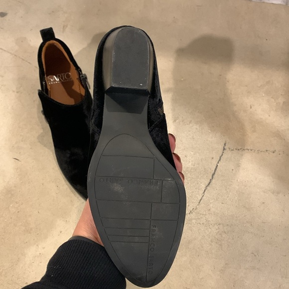 Franco Sarto Womens Ankle Boot Granite Velvet Side Zip Size 5.5 - Picture 6 of 8